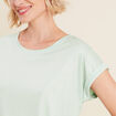 T-shirt manches courtes vert clair femme