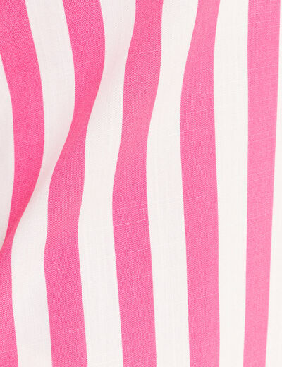 Chemise fluide manches courtes rose fushia femme