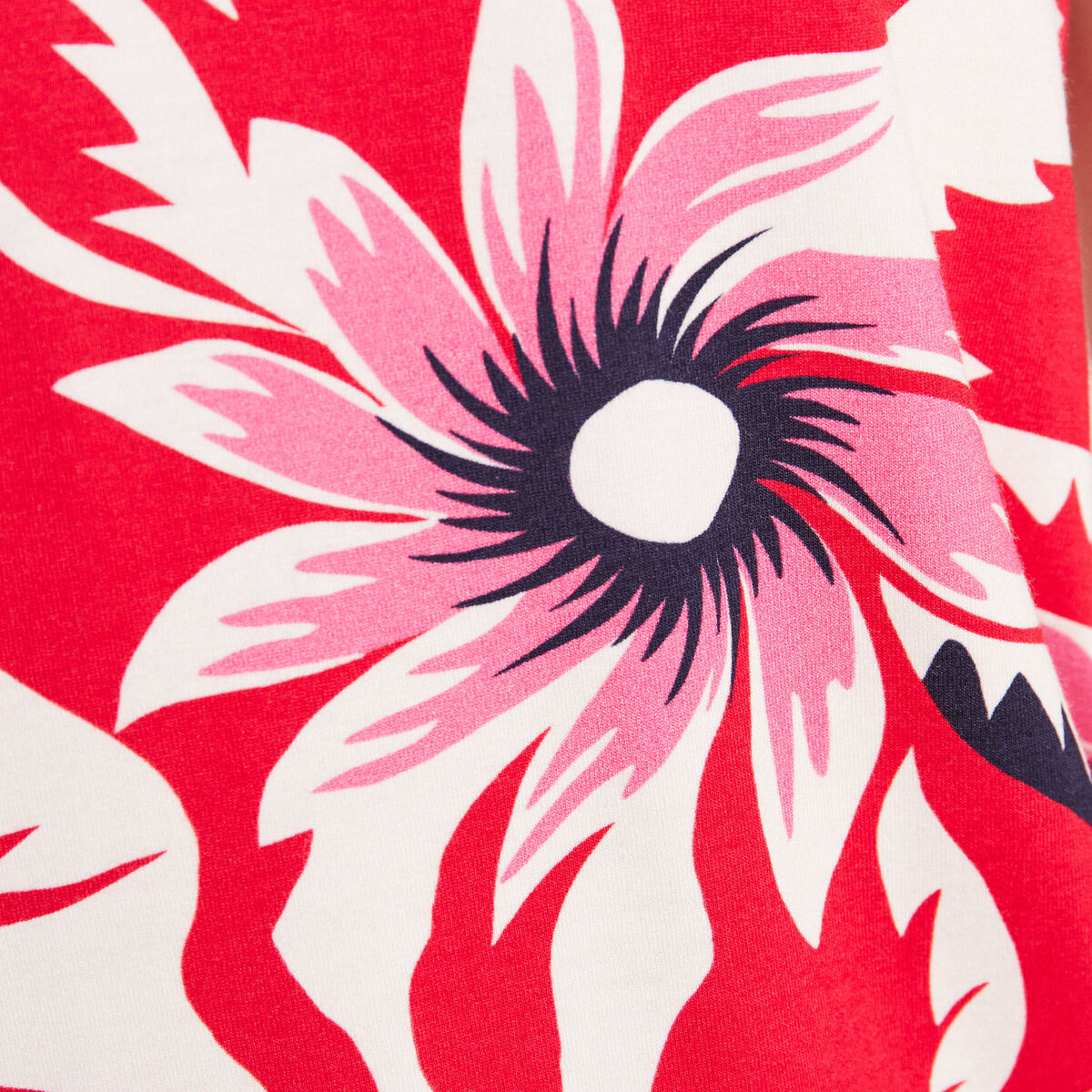 T-shirt manches courtes rouge femme