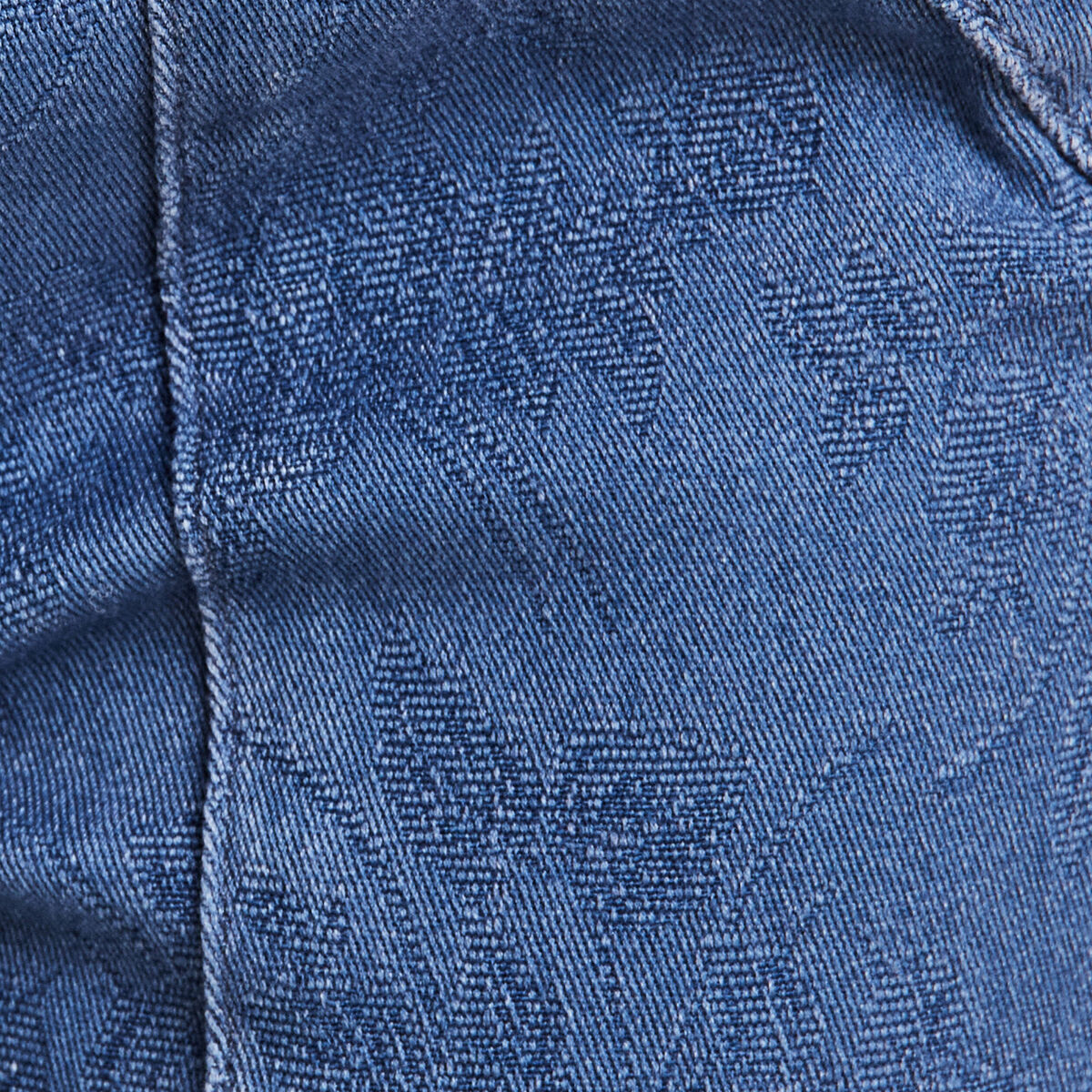 Jean carotte taille élastiquée bleu ciel femme