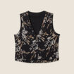Gilet sans manches réversible noir femme