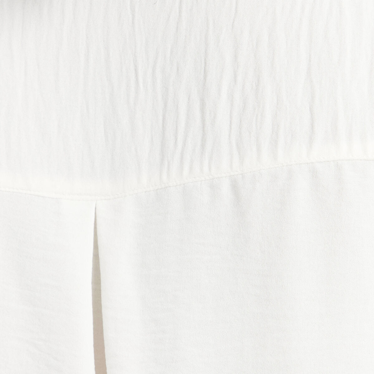 Chemise col chemise manches 3/4 ecru femme