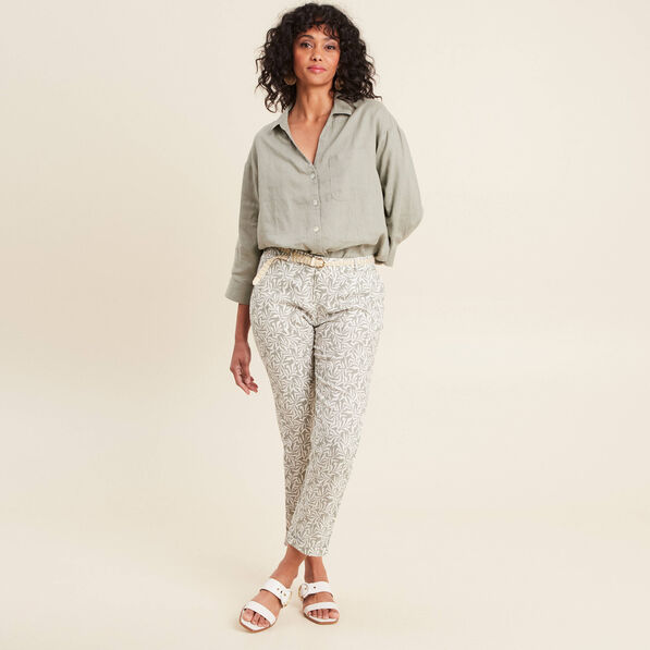 pantalon a ceinture vert kaki femme Pantalon à ceinture vert kaki femme