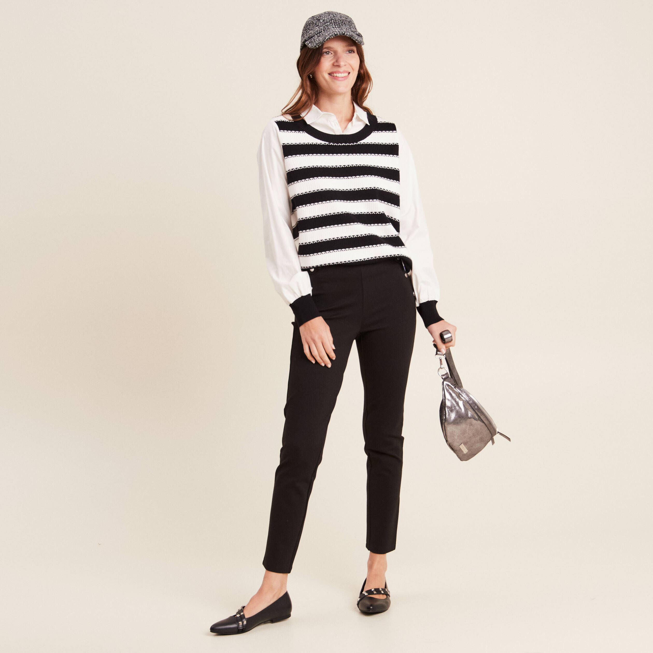Pantalons taille basculee Femme Vib s