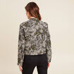 Veste boutonn&eacute;e col mao vert femme