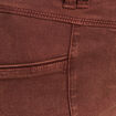 Pantalon bootcut jean ceinture amovible marron foncé femme