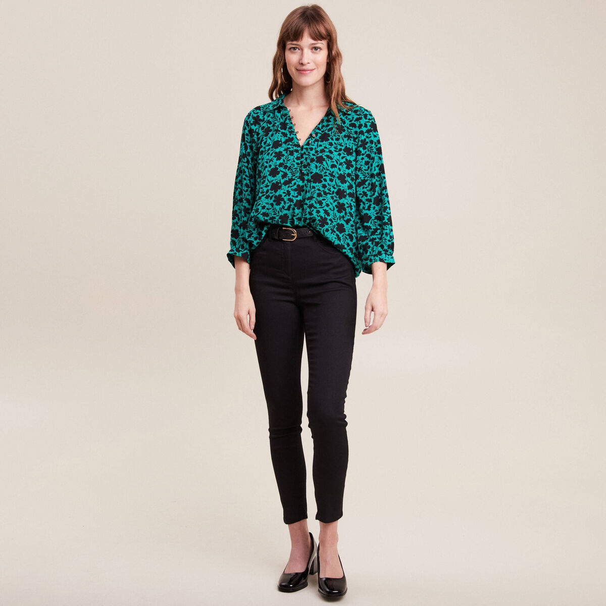 Pantalon magique Le L&eacute;ger coupe ajust&eacute;e noir femme