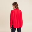 Chemise manches longues rouge femme