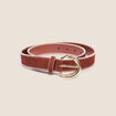 Ceinture suédine vieux rose femme