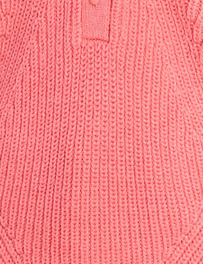 Pull manches longues rose framboise femme