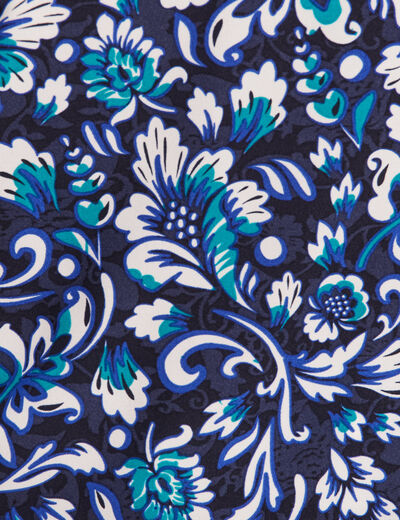 Débardeur bretelles larges bleu femme