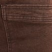 Jean large à coulisse marron foncé femme