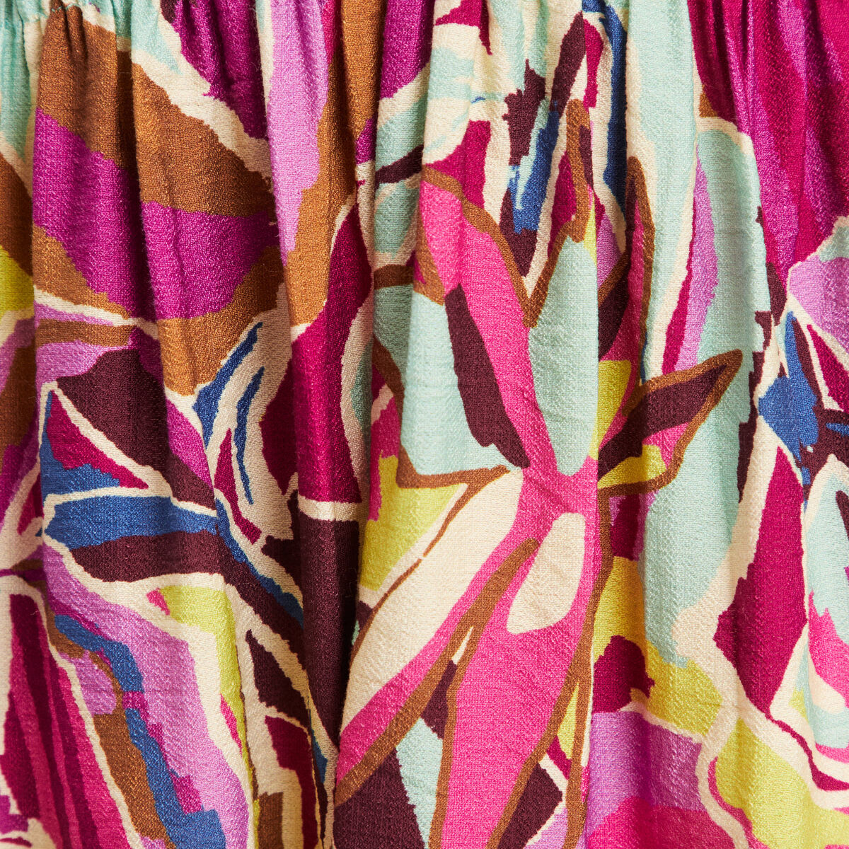 Robe évasée courte sans manches doublée mauve femme