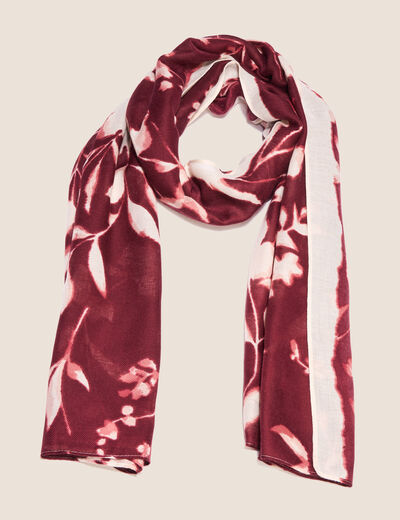 Foulard bordeaux femme