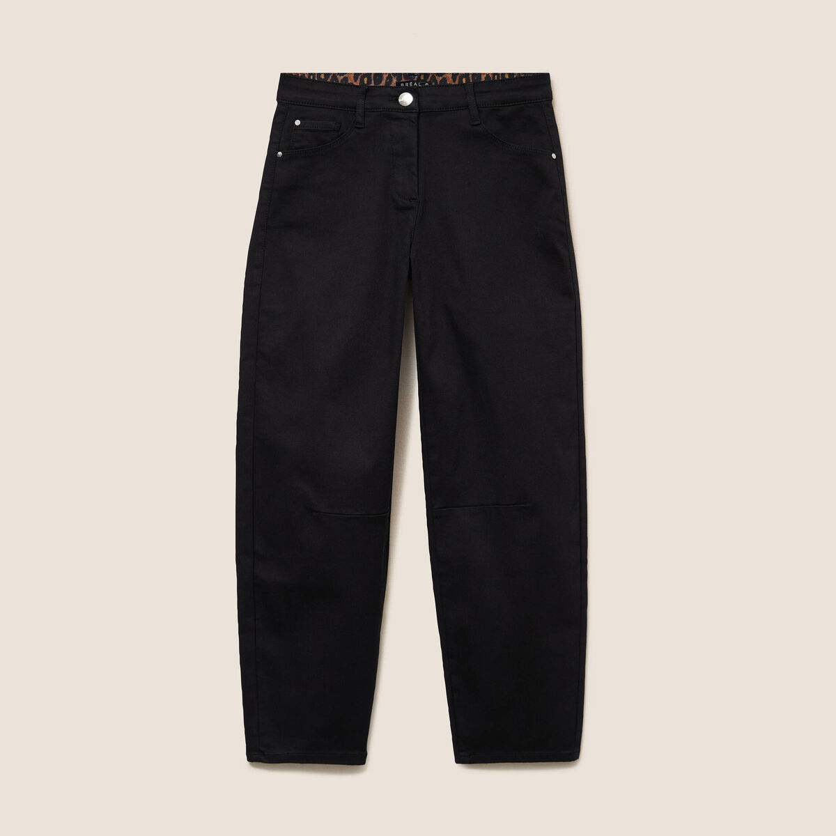 Pantalon magique coupe barrel l'Unique noir femme