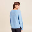 Pull confectionn&eacute; en France bleu ciel femme