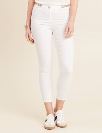Pantalon magique Le L&eacute;ger coupe ajust&eacute;e blanc femme