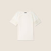 T-shirt manches courtes ecru femme