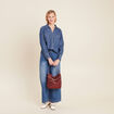 Chemise manches longues jean denim stone femme