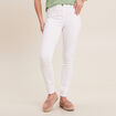 Pantalon léger taille standard long blanc femme