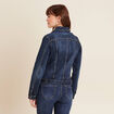 Veste en jeans strass denim stone femme