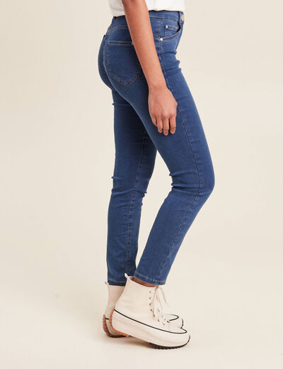 Jeans léger taille standard 7/8ème denim double stone femme