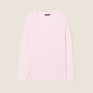 Pull manches longues rose femme