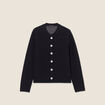 Gilet manches longues noir femme