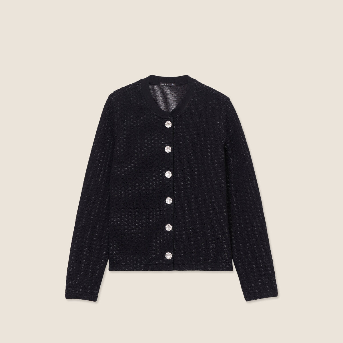 Gilet manches longues noir femme