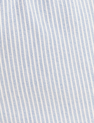 Pantacourt coupe mom bleu femme