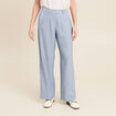Pantalon flou irisé bleu clair femme