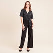 Combinaison en maille bleu marine femme