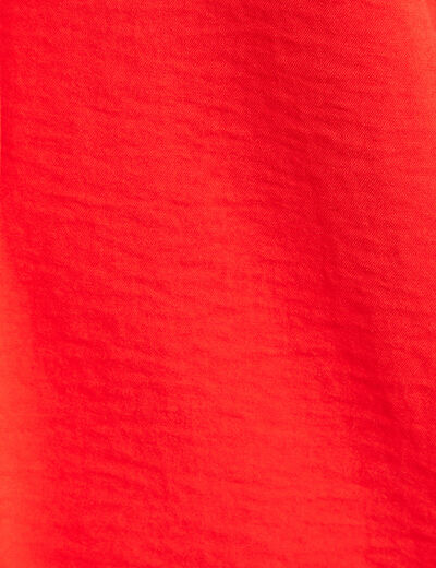 Blouse manches courtes rouge femme