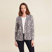 Veste cintr&eacute;e col ch&acirc;le beige femme