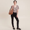 T-shirt manches courtes beige femme