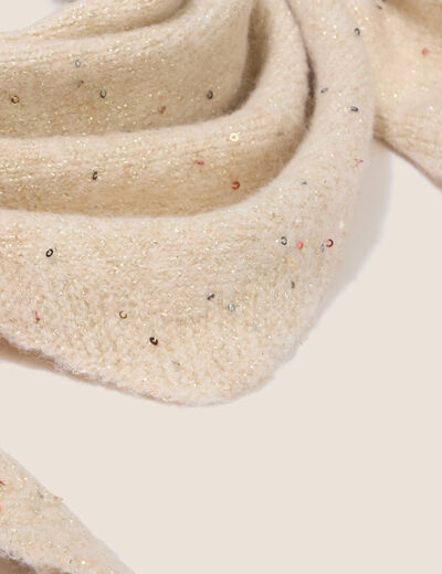 &Eacute;charpe creme femme