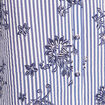 Chemise droite manches longues bleu fonc&eacute; femme