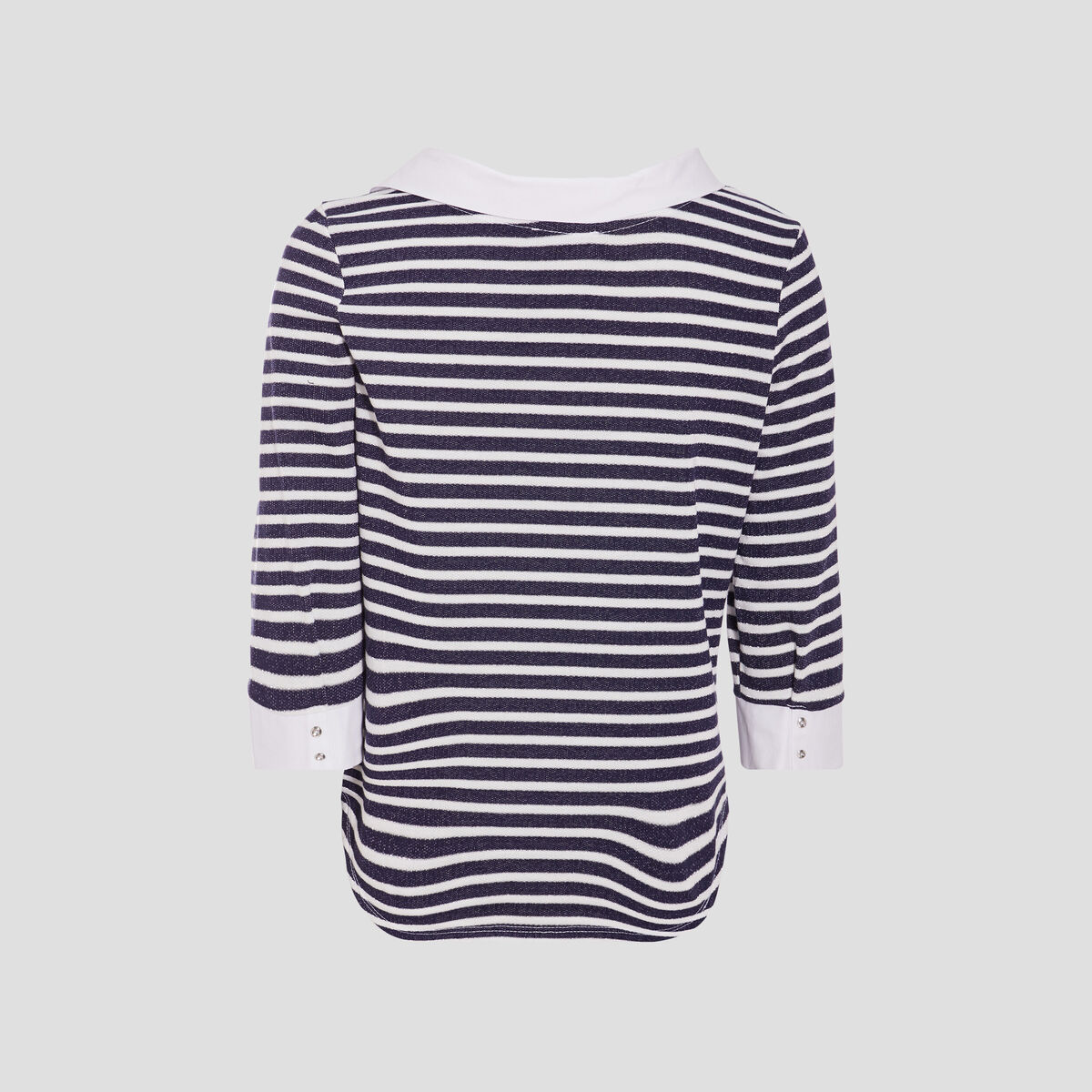 T-shirt manches 3/4 bleu marine femme