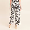 Pantalon coupe large 7/8&egrave;me taille haute noir femme