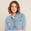 Blouson en jean denim baby bleu femme