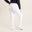 Jean magique ajusté taille standard blanc femme