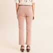 Jean bootcut taille haute marron clair femme