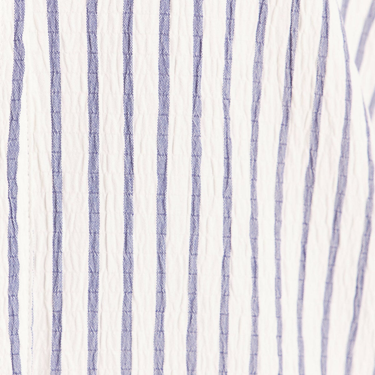 Chemise fluide manches longues bleu femme