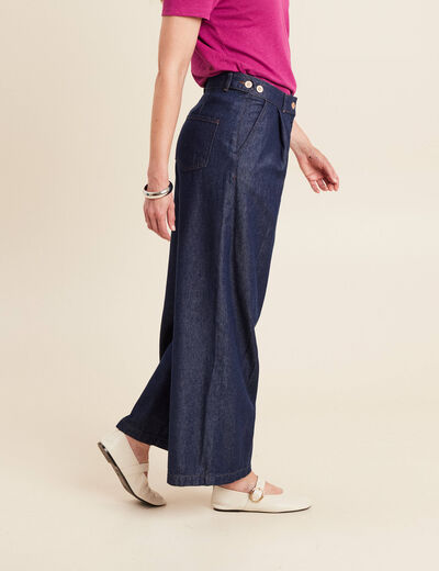Pantalon denim brut femme