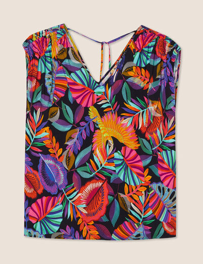 Blouse sans manches multicolore femme