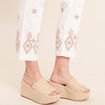Pantalon magique Le L&eacute;ger coupe droite beige femme
