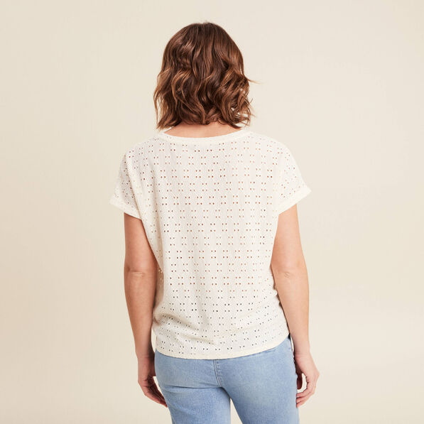 blouse manches courtes nouee ecru femme Blouse manches courtes nouée ecru femme