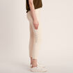 Pantalon ajusté ivoire femme