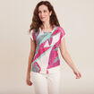 T-shirt manches courtes ecru femme