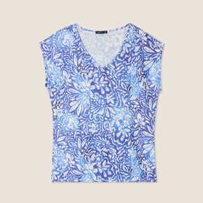 t shirt manches courtes bleu femme T-shirt manches courtes bleu femme